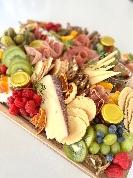 Seasonal Nibbles Charcuterie Board - Large Rectangle (19 inches x 17 inches)